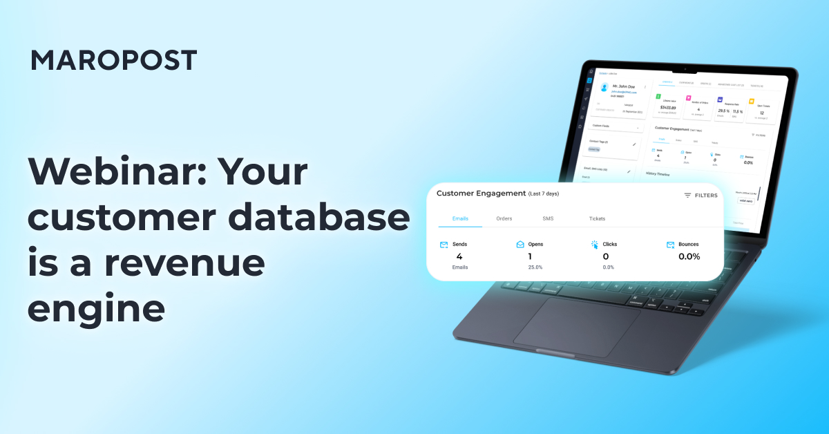Webinar: Your customer database is a revenue engine