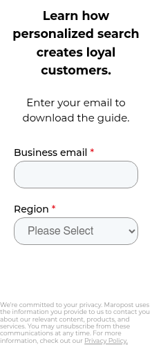 We're committed to your privacy. Maropost uses the information you provide to us to contact you about our relevant content, products, and services. You may unsubscribe from these communications at any time. For more information, check out our&nbsp;Privacy Policy.